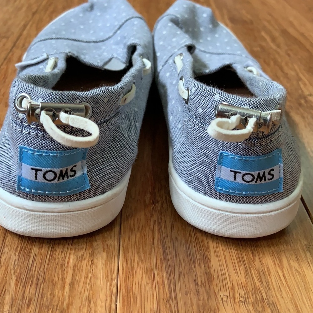 TOMS Girls Cinch Closure Canvas Slip-on sz Y3.5 - Picture 4 of 6